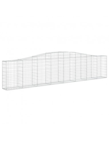Cesti Gabbioni ad Arco 5 pz 400x30x80/100 cm Ferro Zincato