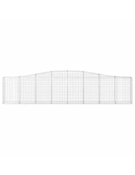 Cesti Gabbioni ad Arco 5 pz 400x30x80/100 cm Ferro Zincato