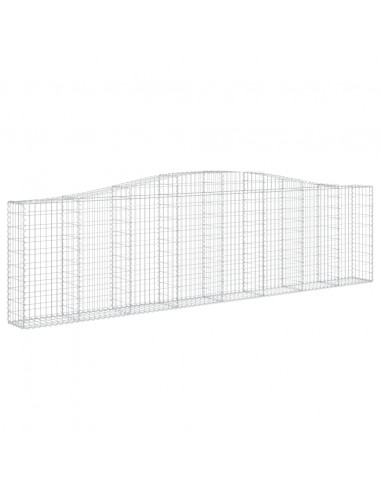 Cesti Gabbioni ad Arco 9 pz 400x30x100/120 cm Ferro Zincato