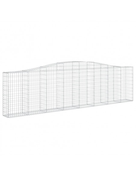 Cesti Gabbioni ad Arco 9 pz 400x30x100/120 cm Ferro Zincato