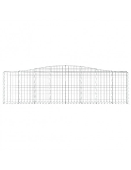 Cesti Gabbioni ad Arco 9 pz 400x30x100/120 cm Ferro Zincato
