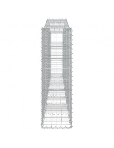 Cesti Gabbioni ad Arco 9 pz 400x30x100/120 cm Ferro Zincato