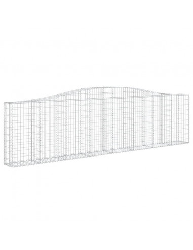 Cesti Gabbioni ad Arco 25 pz 400x30x100/120 cm Ferro Zincato