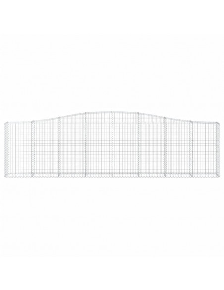 Cesti Gabbioni ad Arco 25 pz 400x30x100/120 cm Ferro Zincato