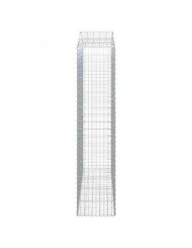 Cesti Gabbioni ad Arco 3 pz 200x50x220/240 cm Ferro Zincato