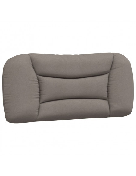 Letto con Materasso Tortora 90x190 cm in Tessuto