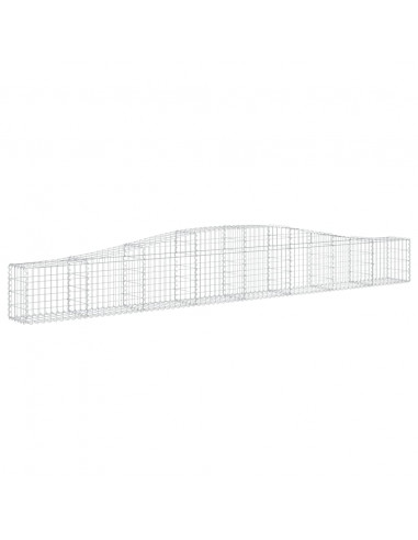 Cesti Gabbioni ad Arco 4 pz 400x30x40/60 cm Ferro Zincato