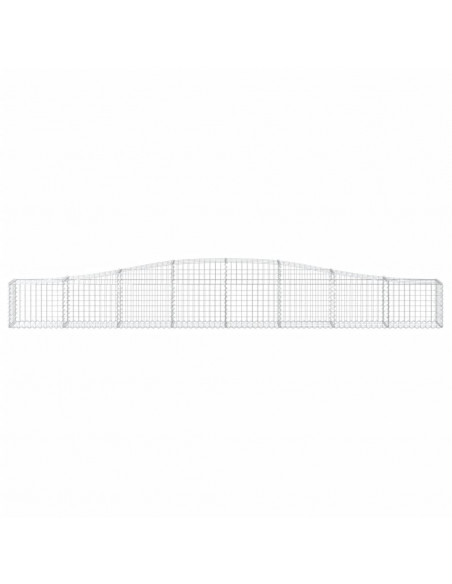 Cesti Gabbioni ad Arco 4 pz 400x30x40/60 cm Ferro Zincato