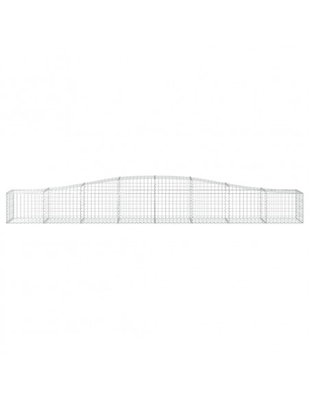 Cesti Gabbioni ad Arco 7 pz 400x50x40/60 cm Ferro Zincato