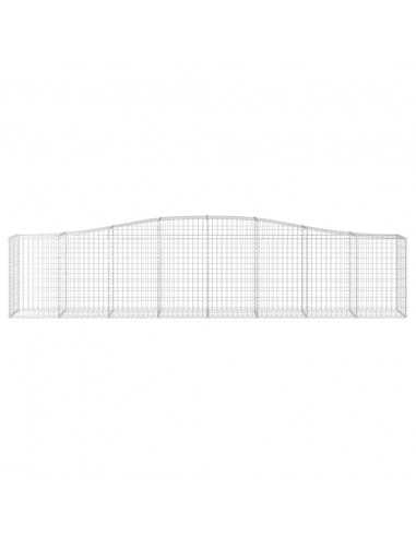 Cesti Gabbioni ad Arco 2 pz 400x50x80/100 cm Ferro Zincato