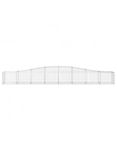 Cesti Gabbioni ad Arco 20 pz 400x50x40/60 cm Ferro Zincato