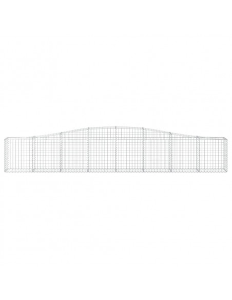 Cesti Gabbioni ad Arco 20 pz 400x30x60/80 cm Ferro Zincato