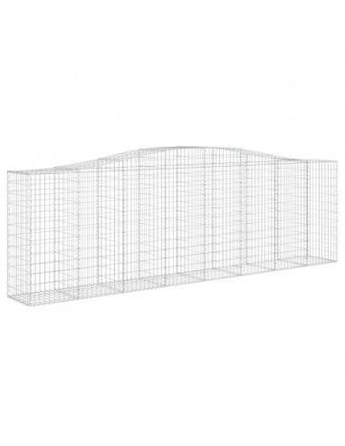 Cesti Gabbioni ad Arco 10 pz 400x50x120/140 cm Ferro Zincato