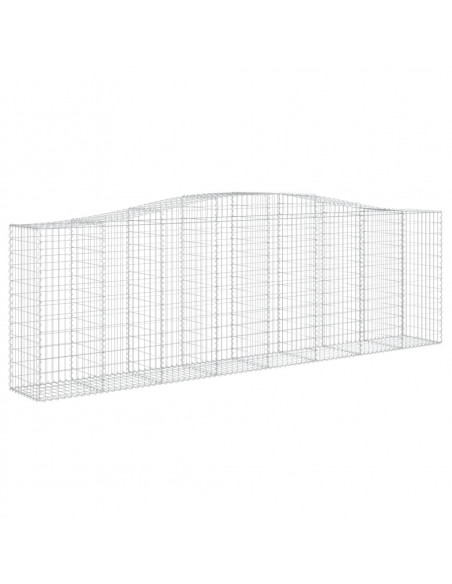 Cesti Gabbioni ad Arco 10 pz 400x50x120/140 cm Ferro Zincato