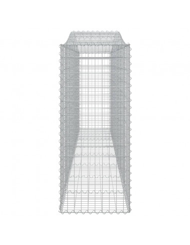 Cesti Gabbioni ad Arco 10 pz 400x50x120/140 cm Ferro Zincato