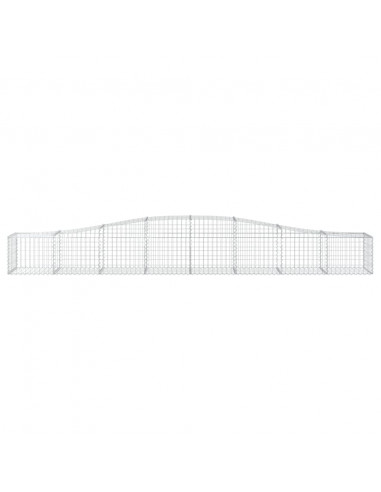 Cesti Gabbioni ad Arco 25 pz 400x50x40/60 cm Ferro Zincato