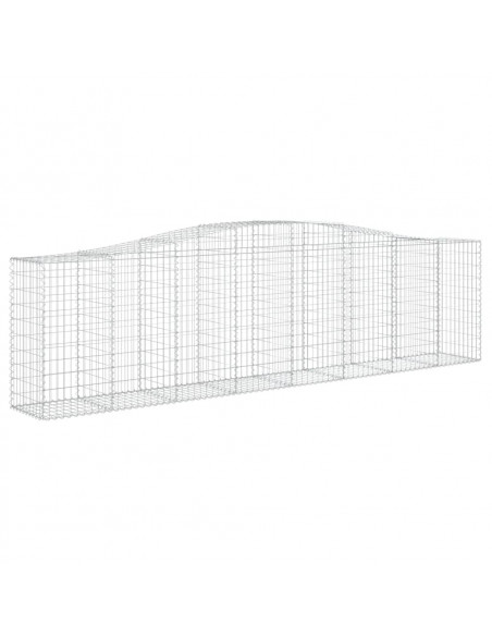 Cesti Gabbioni ad Arco 5 pz 400x50x100/120 cm Ferro Zincato