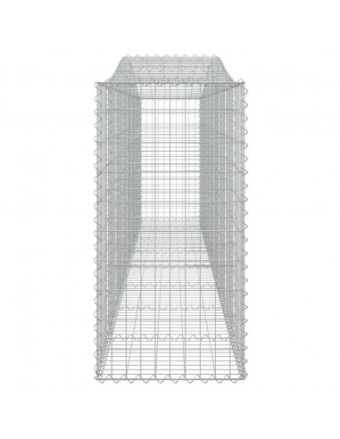 Cesti Gabbioni ad Arco 5 pz 400x50x100/120 cm Ferro Zincato