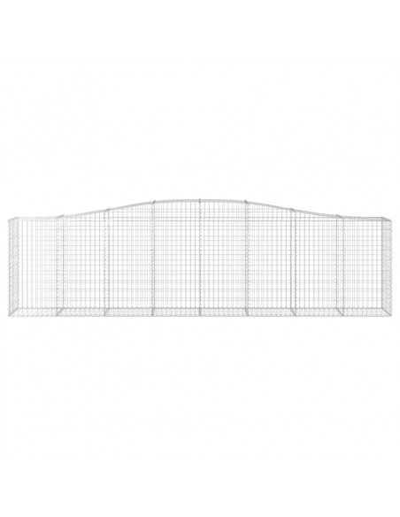Cesti Gabbioni ad Arco 7 pz 400x50x100/120 cm Ferro Zincato