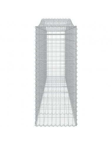 Cesti Gabbioni ad Arco 4 pz 400x50x120/140 cm Ferro Zincato