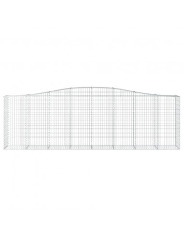 Cesti Gabbioni ad Arco 7 pz 400x50x120/140 cm Ferro Zincato