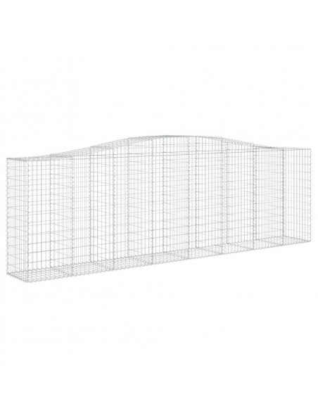 Cesti Gabbioni ad Arco 20 pz 400x50x120/140 cm Ferro Zincato