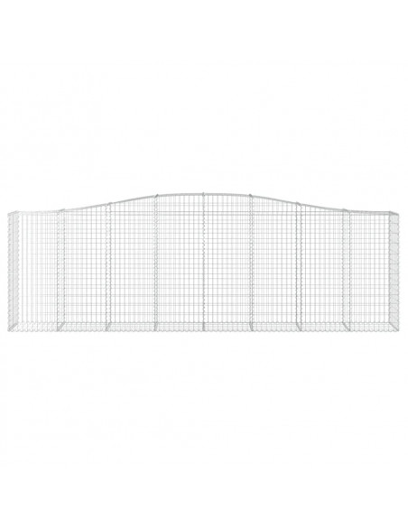 Cesti Gabbioni ad Arco 20 pz 400x50x120/140 cm Ferro Zincato