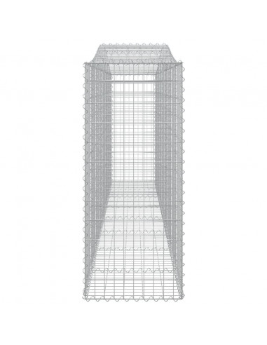 Cesti Gabbioni ad Arco 20 pz 400x50x120/140 cm Ferro Zincato