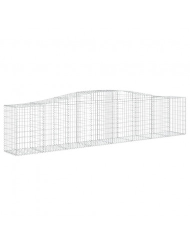 Cesti Gabbioni ad Arco 25 pz 400x50x80/100 cm Ferro Zincato