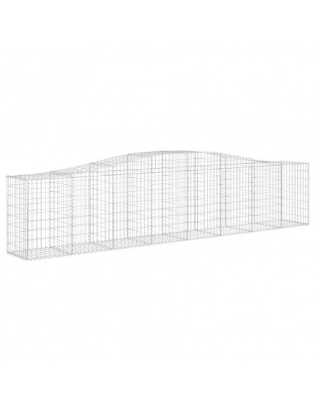 Cesti Gabbioni ad Arco 25 pz 400x50x80/100 cm Ferro Zincato