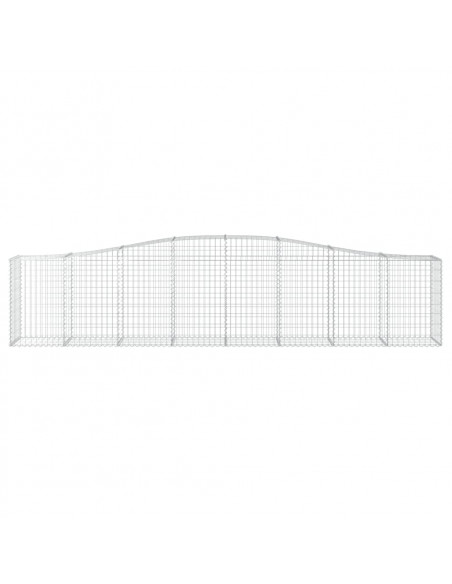 Cesti Gabbioni ad Arco 25 pz 400x50x80/100 cm Ferro Zincato