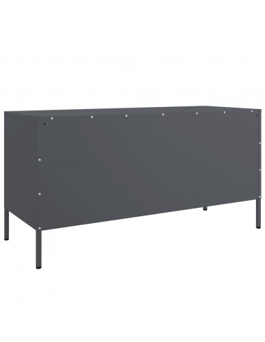 Mobile TV Antracite 100,5x39x50,5 cm in Acciaio