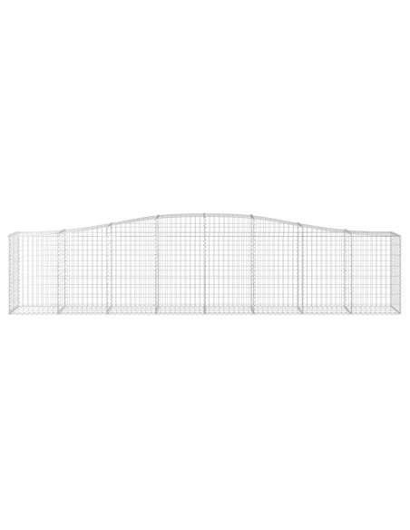 Cesti Gabbioni ad Arco 4 pz 400x50x80/100 cm Ferro Zincato