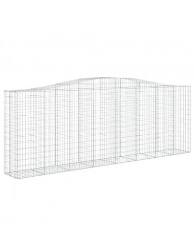 Cesti Gabbioni ad Arco 2 pz 400x50x140/160 cm Ferro Zincato