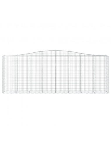 Cesti Gabbioni ad Arco 2 pz 400x50x140/160 cm Ferro Zincato