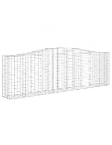 Cesti Gabbioni ad Arco 3 pz 400x50x120/140 cm Ferro Zincato