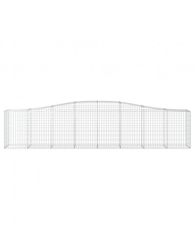 Cesti Gabbioni ad Arco 10 pz 400x50x80/100 cm Ferro Zincato