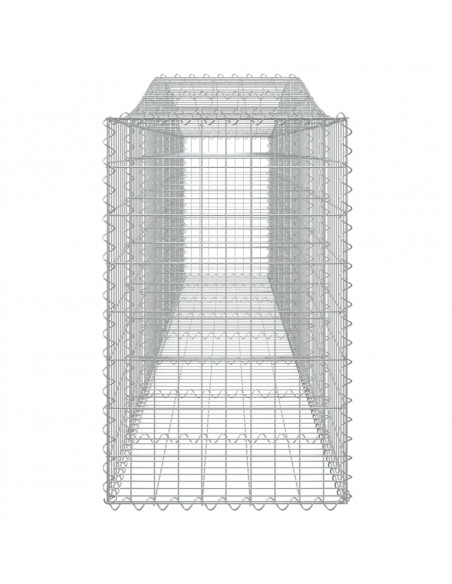 Cesti Gabbioni ad Arco 10 pz 400x50x80/100 cm Ferro Zincato