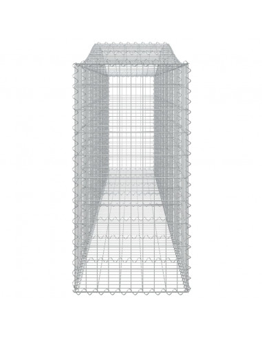 Cesti Gabbioni ad Arco 10 pz 400x50x100/120 cm Ferro Zincato