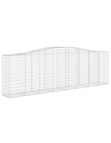 Cesti Gabbioni ad Arco 15 pz 400x50x120/140 cm Ferro Zincato