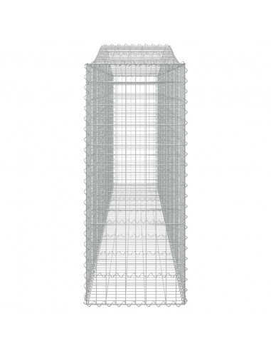 Cesti Gabbioni ad Arco 15 pz 400x50x120/140 cm Ferro Zincato
