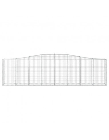 Cesti Gabbioni ad Arco 6 pz 400x50x100/120 cm Ferro Zincato