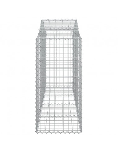Cesti Gabbioni ad Arco 8 pz 200x50x100/120 cm Ferro Zincato