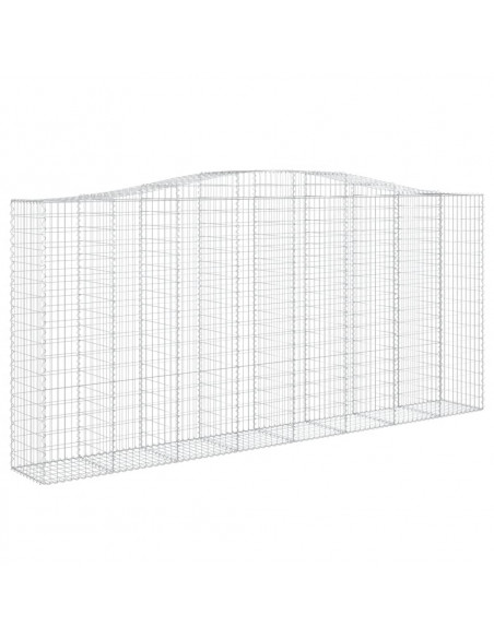 Cesti Gabbioni ad Arco 6 pz 400x50x180/200 cm Ferro Zincato