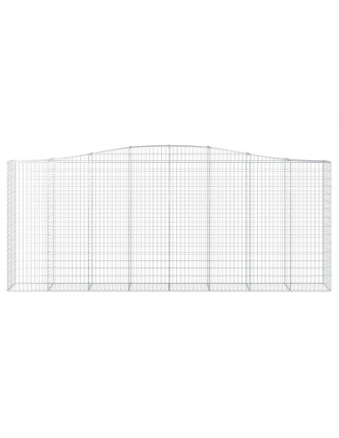 Cesti Gabbioni ad Arco 4 pz 400x50x160/180 cm Ferro Zincato