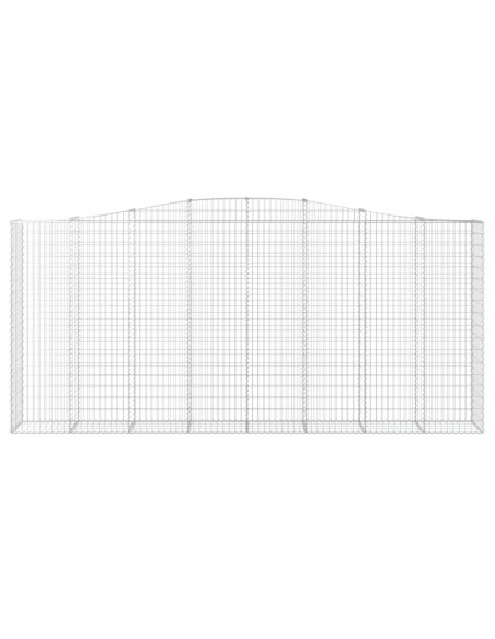 Cesti Gabbioni ad Arco 4 pz 400x50x180/200 cm Ferro Zincato