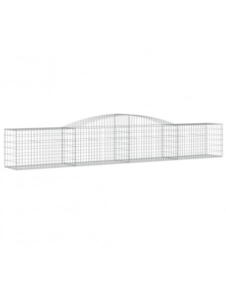 Cesto Gabbione ad Arco 400x50x60/80 cm Ferro Zincato