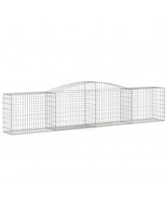 Cesto Gabbione ad Arco 400x50x80/100 cm Ferro Zincato 2