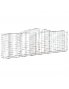 Cesto Gabbione ad Arco 400x50x120/140 cm Ferro Zincato 2