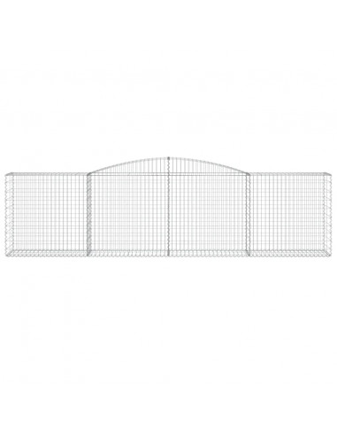 Cesto Gabbione ad Arco 400x50x100/120 cm Ferro Zincato